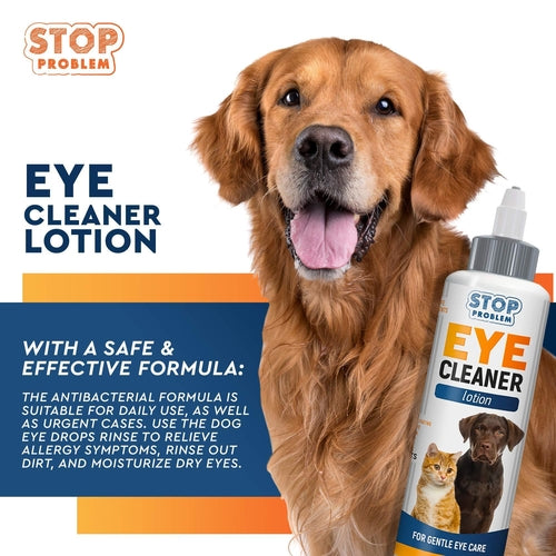 All Pets Eye Wash Drops for Relieve Pink Eye Allergies Symptoms by Titan's Tails & Treats
