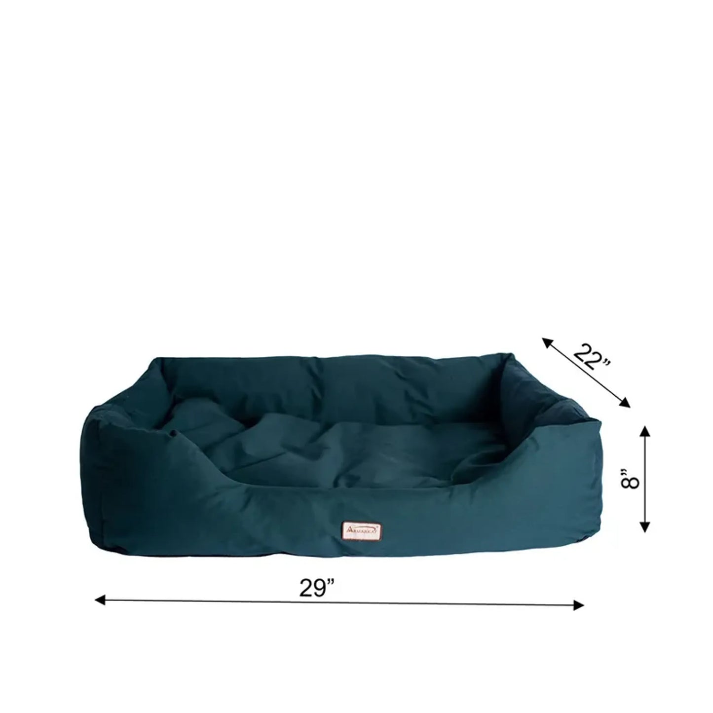 Armarkat Bolstered Dog Bed, Anti-Slip Pet Bed, Laurel Green by AeroMark