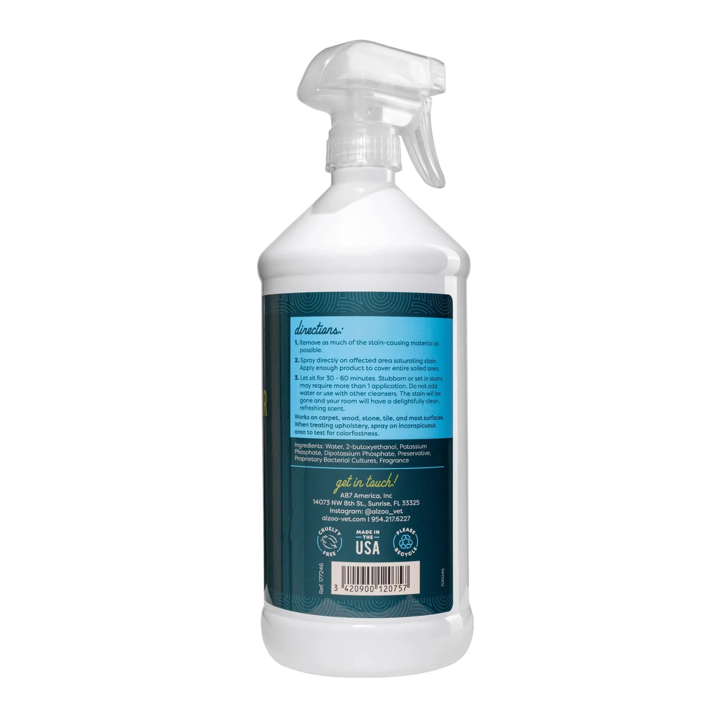 ALZOO Enzymatic Stain & Odor Remover Apple Blossom, 32oz by ALZOO