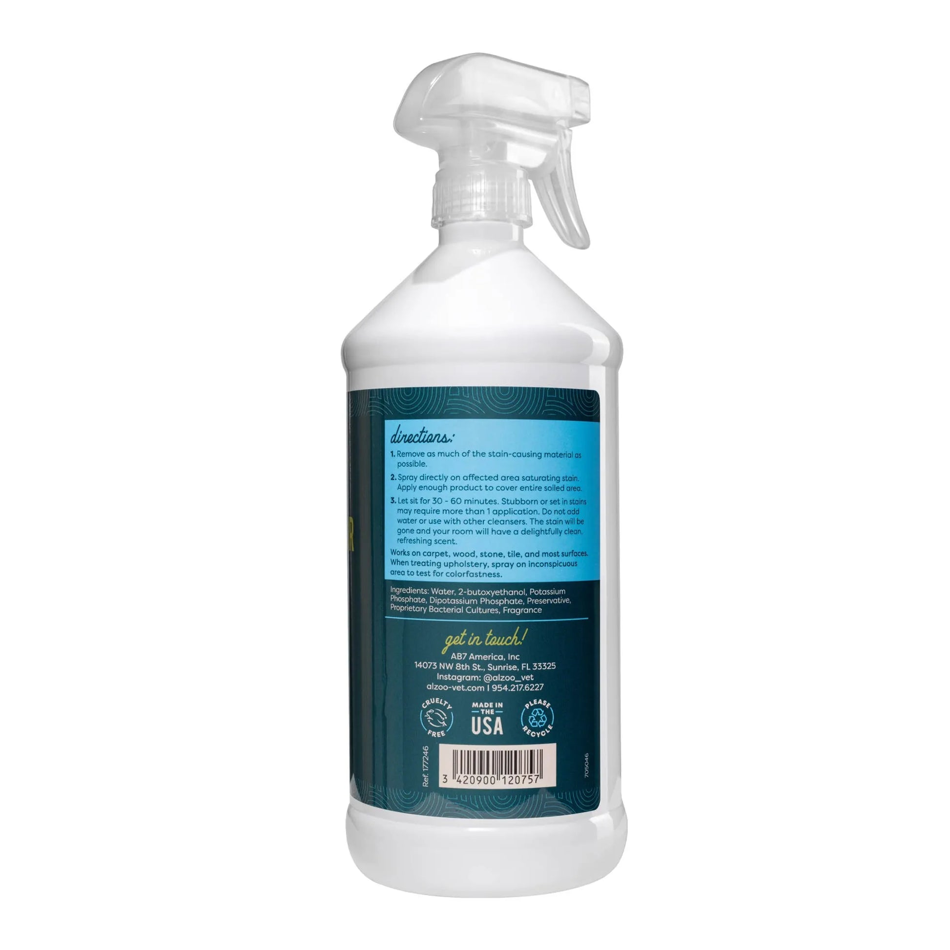 ALZOO Enzymatic Stain & Odor Remover Apple Blossom, 32oz by ALZOO