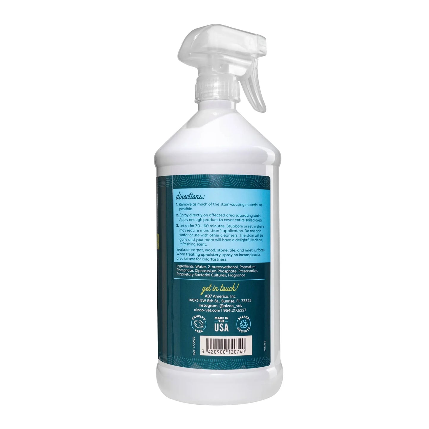 ALZOO Enzyme Stain & Odor Remover Citrus Vanilla, 16oz by ALZOO