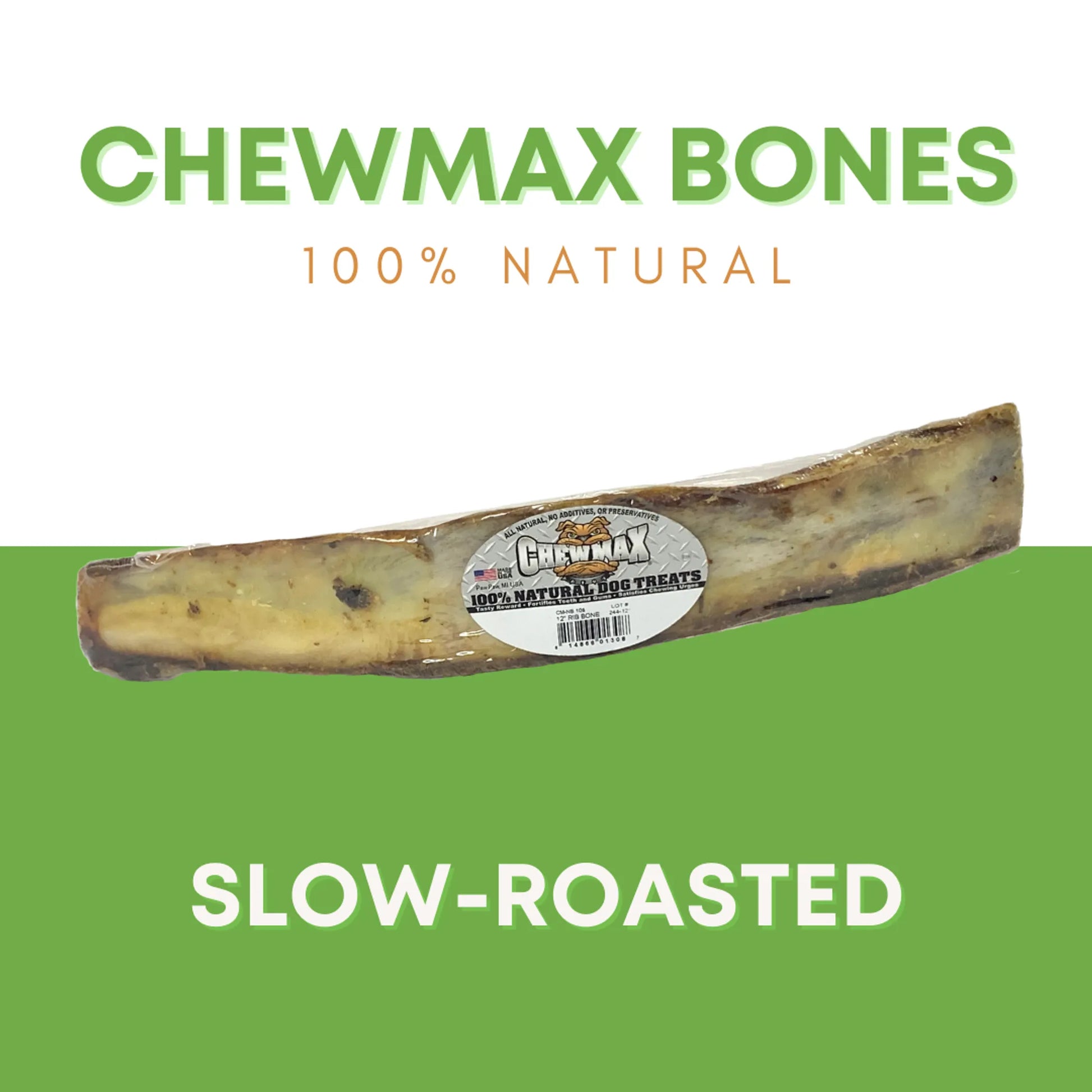 Beef Rib Dog Bone by ChewMax Pet Products