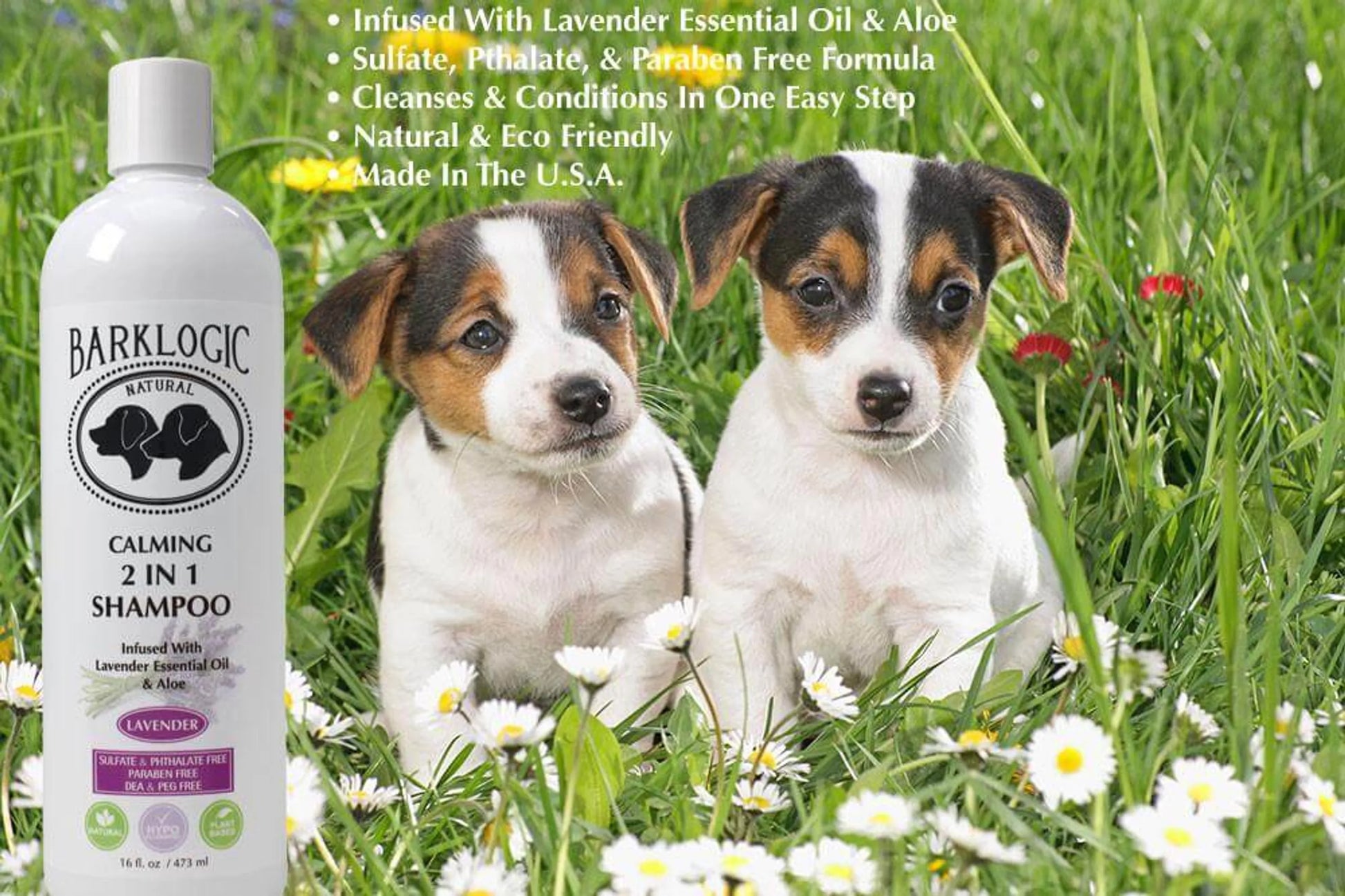 BarkLogic Calming 2 in 1 Shampoo by Logic Products