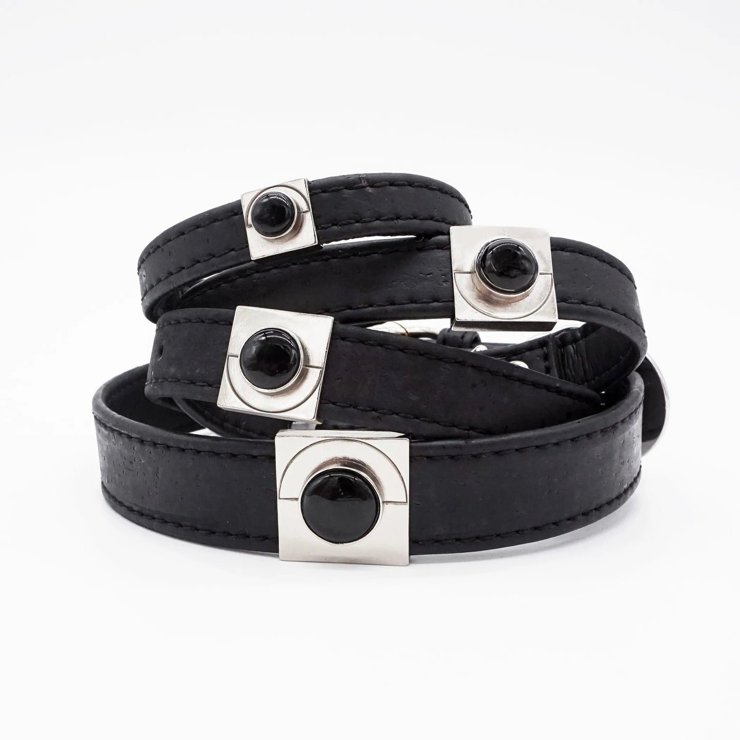 Midnight Onyx Collar Charm Set by DIPHDA