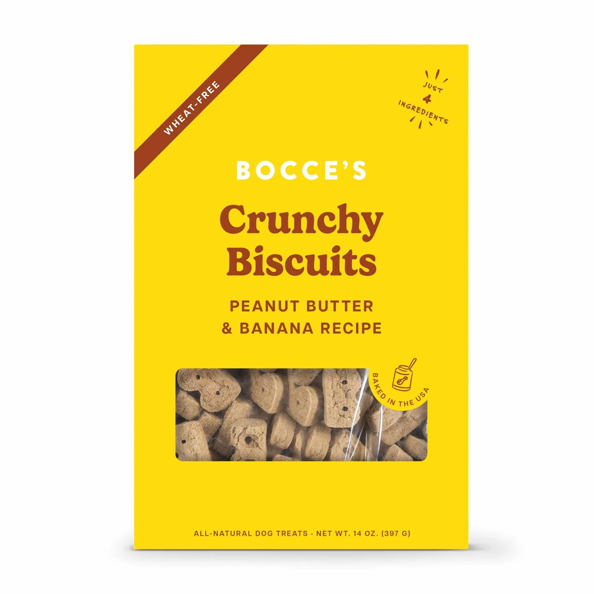 Bocce's Bakery PB + Banana Biscuit Boxes Dog Treats 14oz by Bocce's Bakery