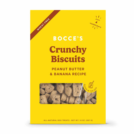 Bocce's Bakery PB + Banana Biscuit Boxes Dog Treats 14oz by Bocce's Bakery