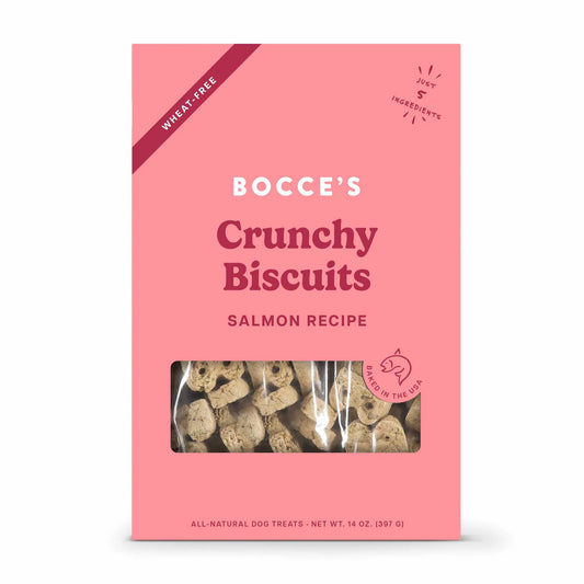Bocce's Bakery Salmon Biscuit Boxes Dog Treats 14oz by Bocce's Bakery