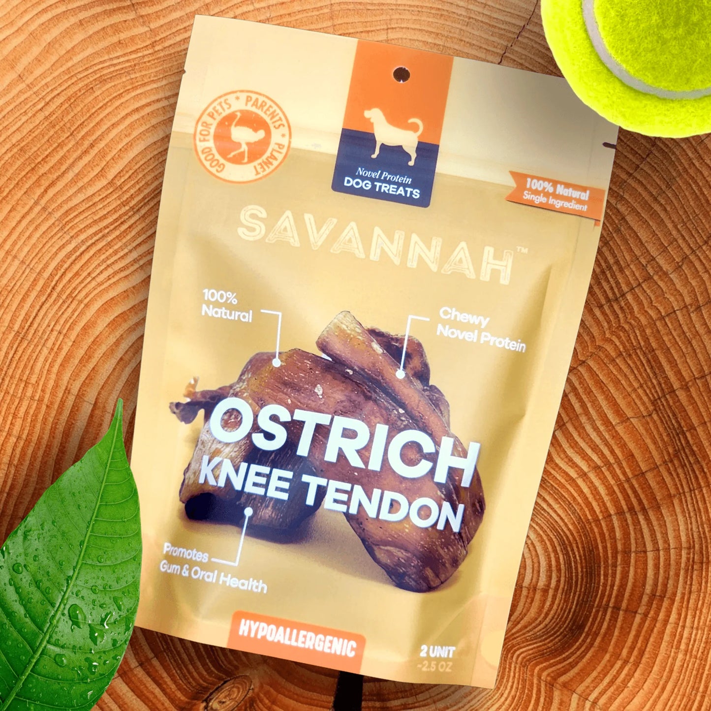 Chewy Ostrich Knee Tendon: The Satisfying, Joint-Supporting Chew by Savannah Pet Food
