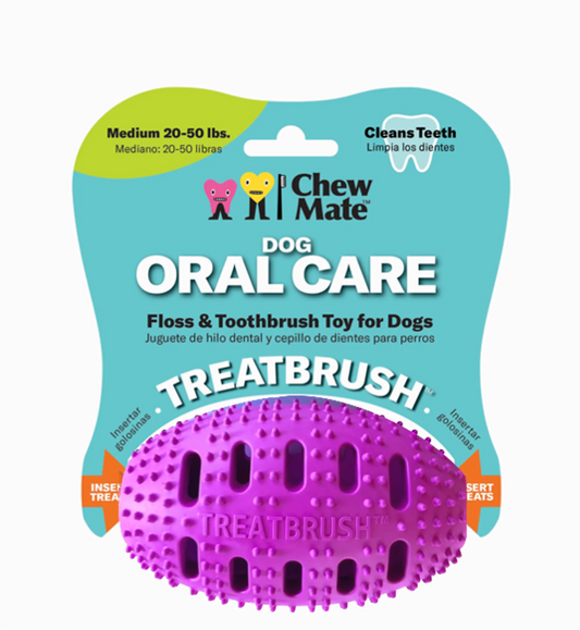 Natural Rubber Football Oral Care Toy by Chewmate