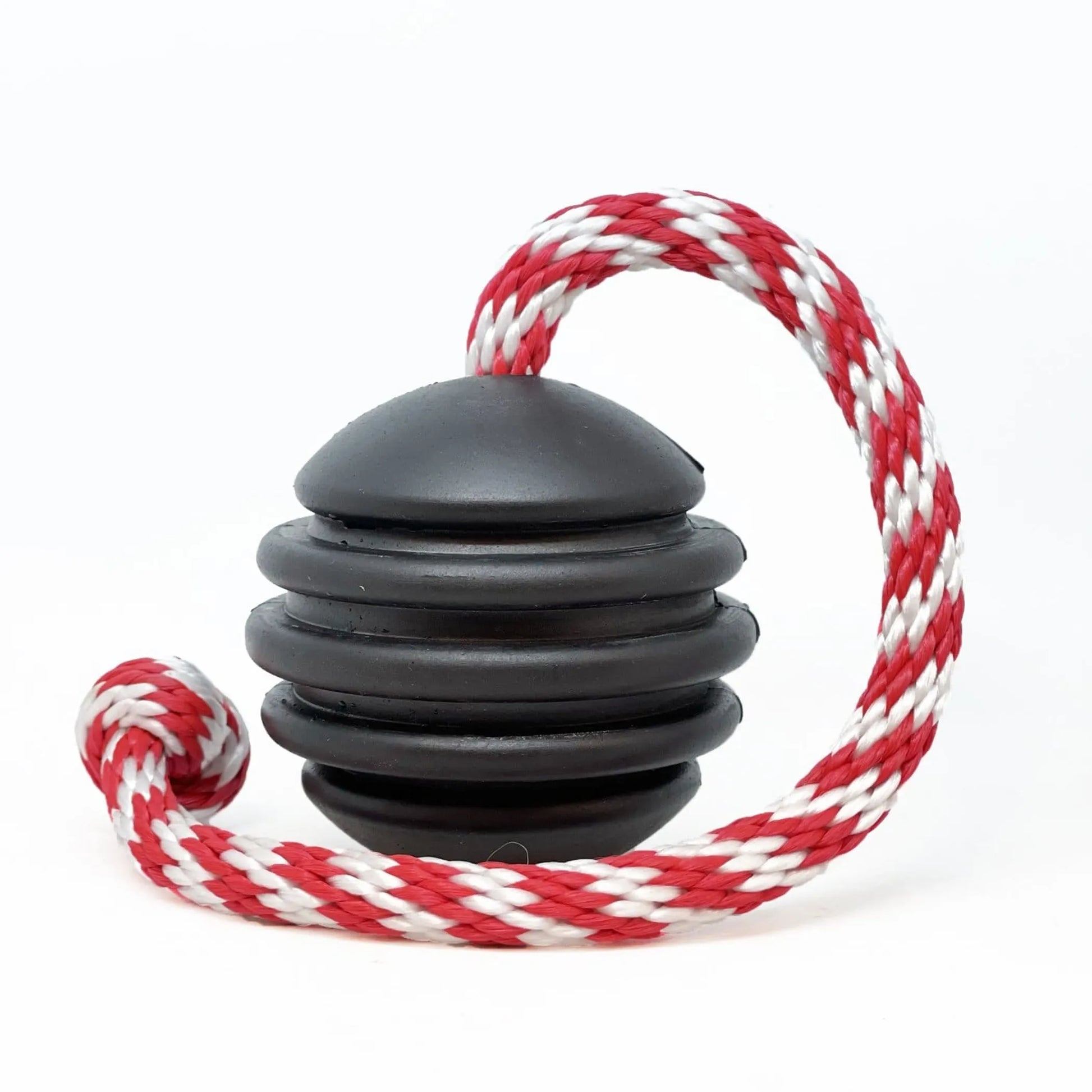 USA-K9 Magnum Black Stars and Stripes Ultra-Durable Rubber Chew Toy, Reward Toy, Tug Toy, and Retrieving Toy by SodaPup