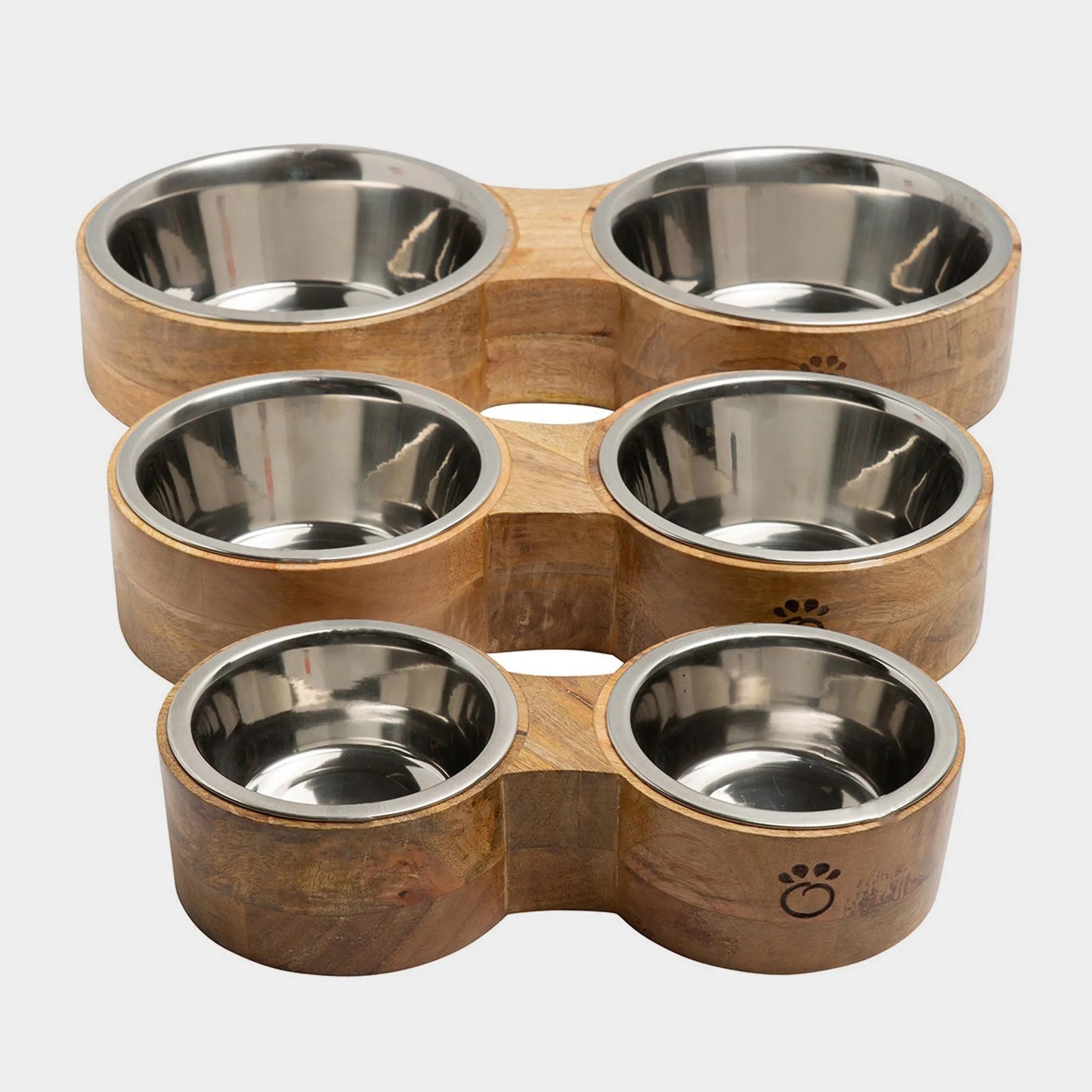 GF Pet Wood & Metal Feeder Double Diner by GF Pet