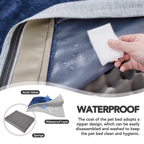 Orthopedic Dog Bed with Washable Cover, Non-Slip by Titan's Tails & Treats