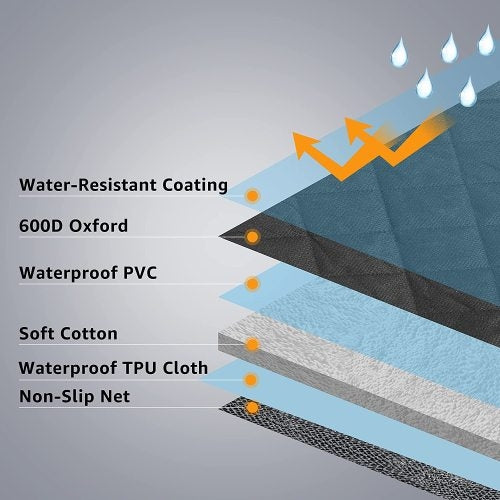 Simple Deluxe Dog Car Seat Cover Back Seat Protector by Titan's Tails & Treats