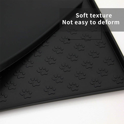 Non-Slip Waterproof Pet Food Mat Silicone Pet Food Drinking Mat by Titan's Tails & Treats
