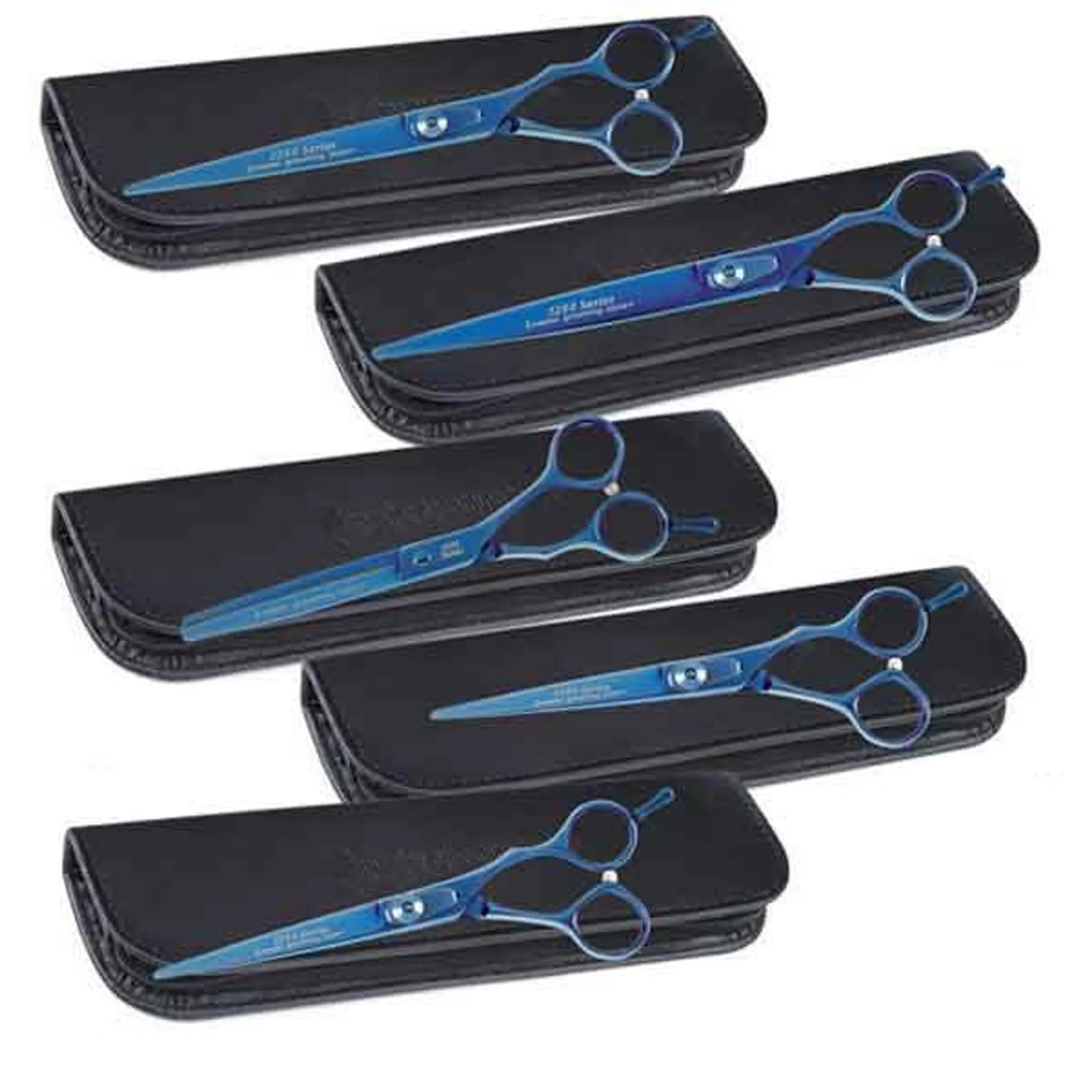 MGT 5200 Blue Titanium Shear Kit 5pc by Master Grooming Tools