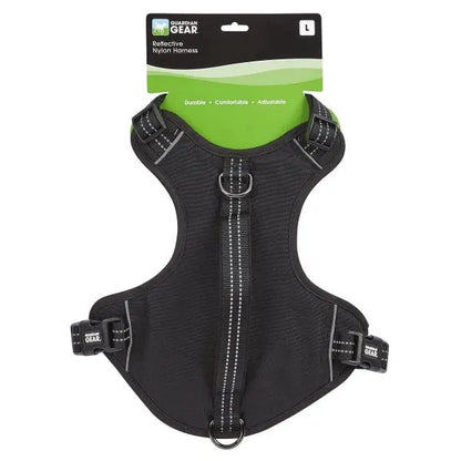 GG Reflective Nylon Harness L Blk