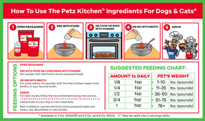 Goats Milk + Bone Broth Berry Max Antioxidant Vision & Glucose Support Broth* The Petz Kitchen Dog & Cat Holistic Super Foods* by Organic Pet Systems