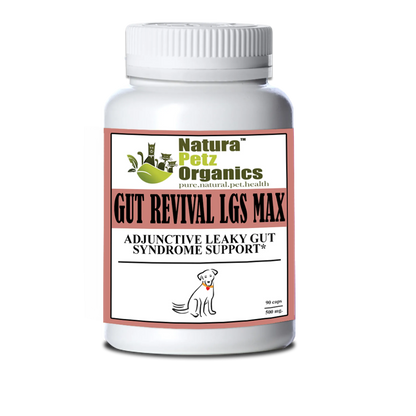 Gut Revival Lgs Max Capsules - Adjunctive Leaky Gut Syndrome Support* For Dogs And Cats by Organic Pet Systems