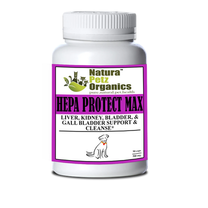 Hepa Protect Max Capsules - Liver, Kidney, Bladder & Gall Bladder Support & Cleanse* by Organic Pet Systems