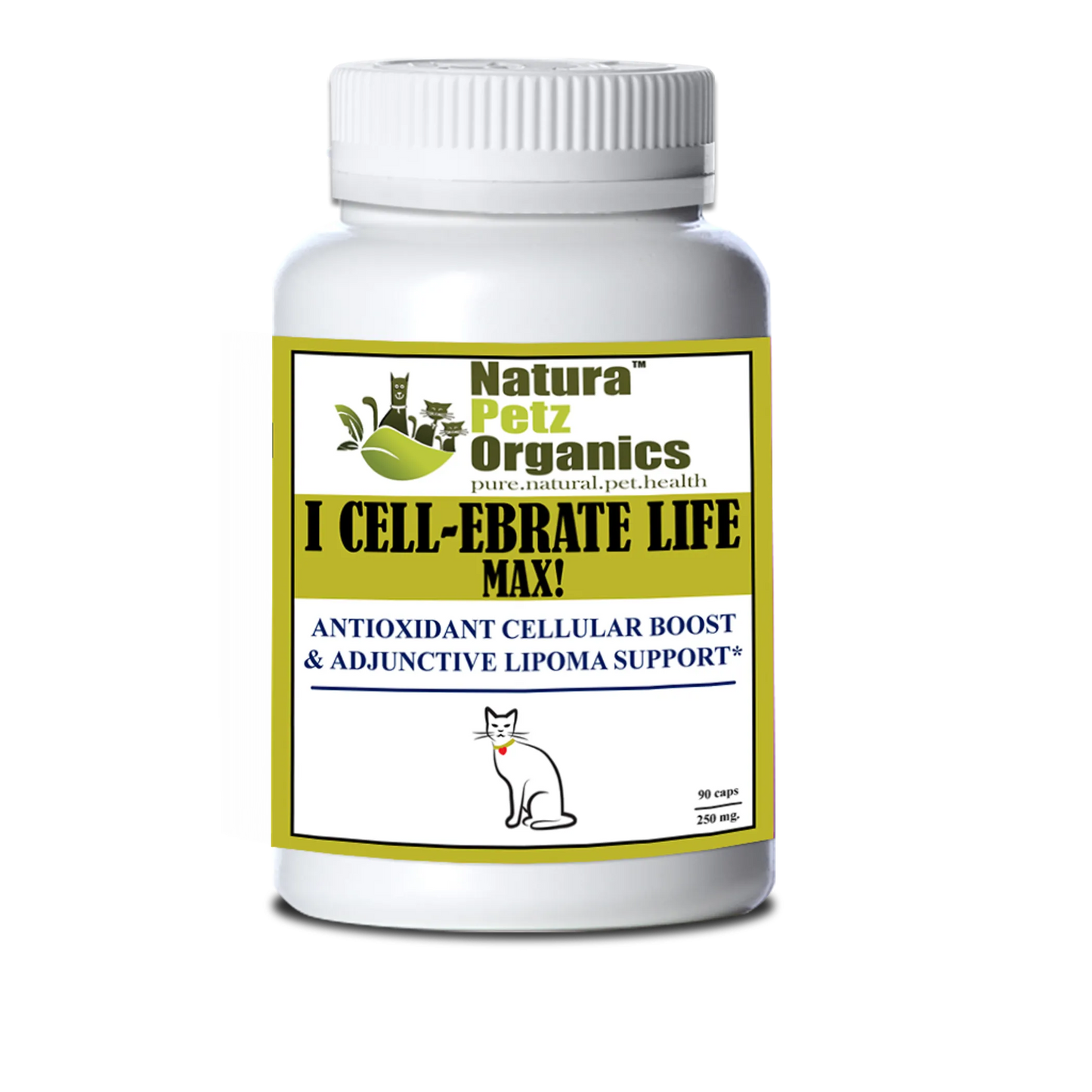 I Cellebrate Life Max - Antioxidant Cellular Boost + Adjunctive Lipoma Support* by Organic Pet Systems