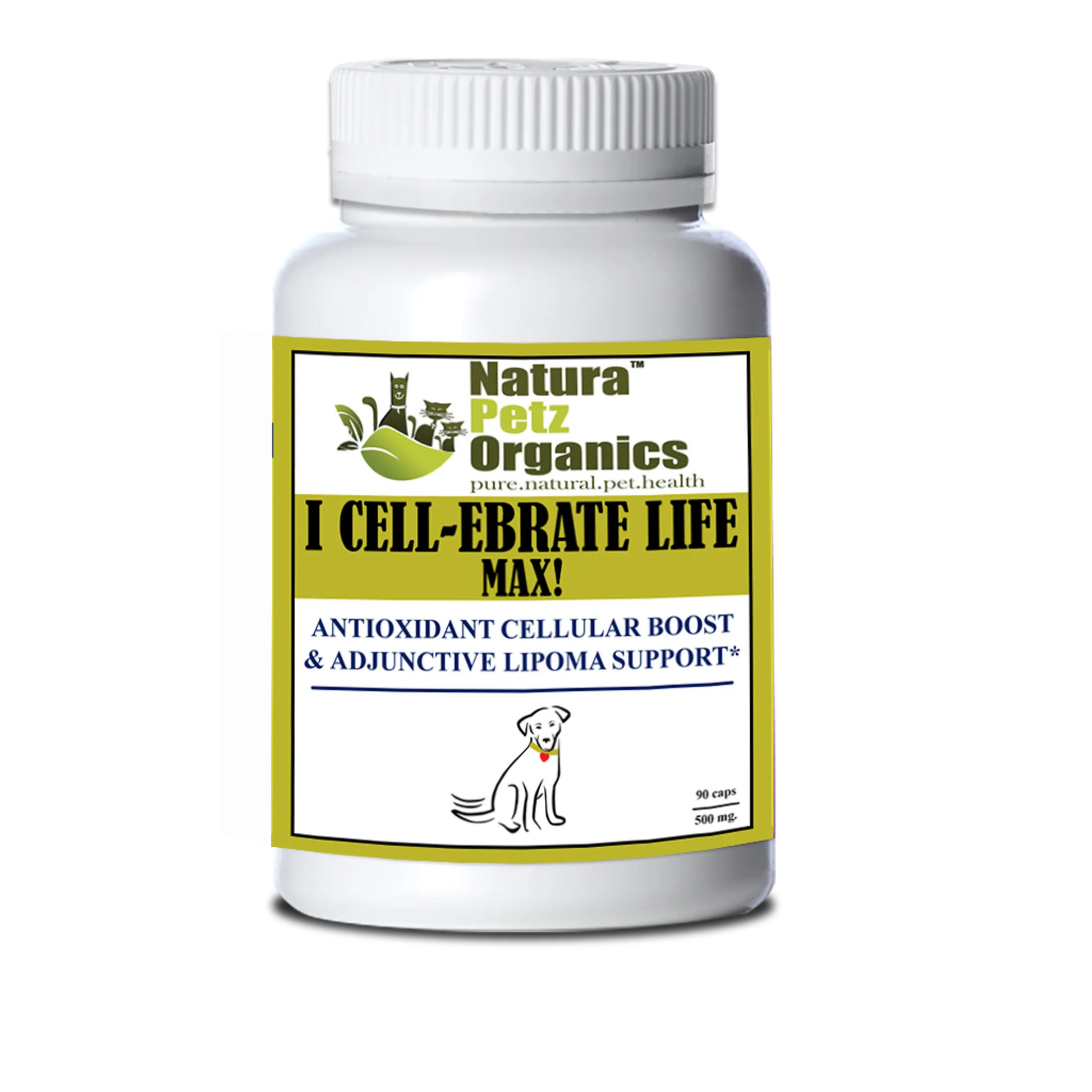 I Cellebrate Life Max - Antioxidant Cellular Boost + Adjunctive Lipoma Support* by Organic Pet Systems