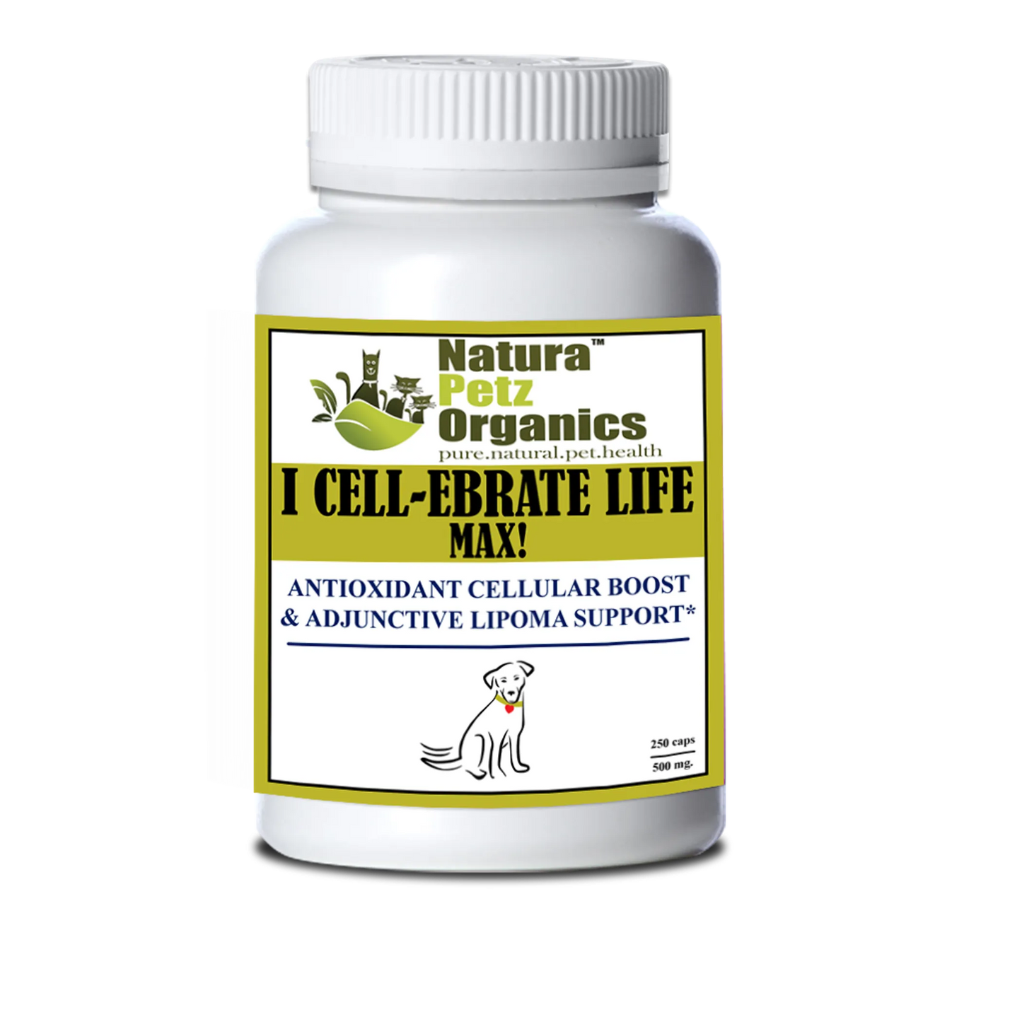I Cellebrate Life Max - Antioxidant Cellular Boost + Adjunctive Lipoma Support* by Organic Pet Systems