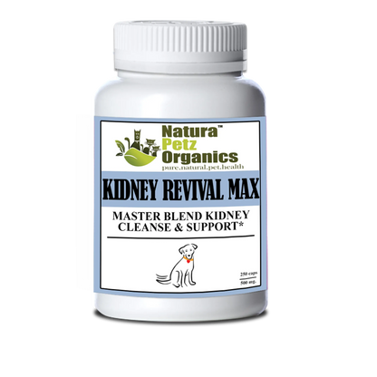 Kidney Revival Max Master Blend Kidney Cleanse & Support Capsules* Adult & Senior Dogs by Organic Pet Systems