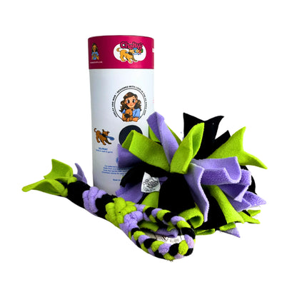 3-in-1 Enrichment Tube for Dogs - Tug Toy, Treat Dispenser & Snuffle Ball - Blue by Enrichment Tube for Dogs | Blue