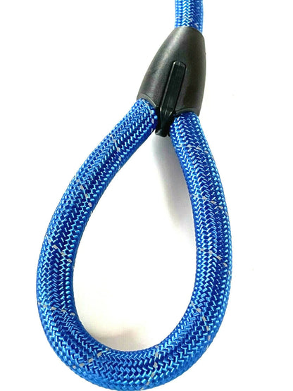 Large Dog Leash Rope Heavy Duty Reflective Nylon Material Excellent 3ft Size Blue by Hashir Products