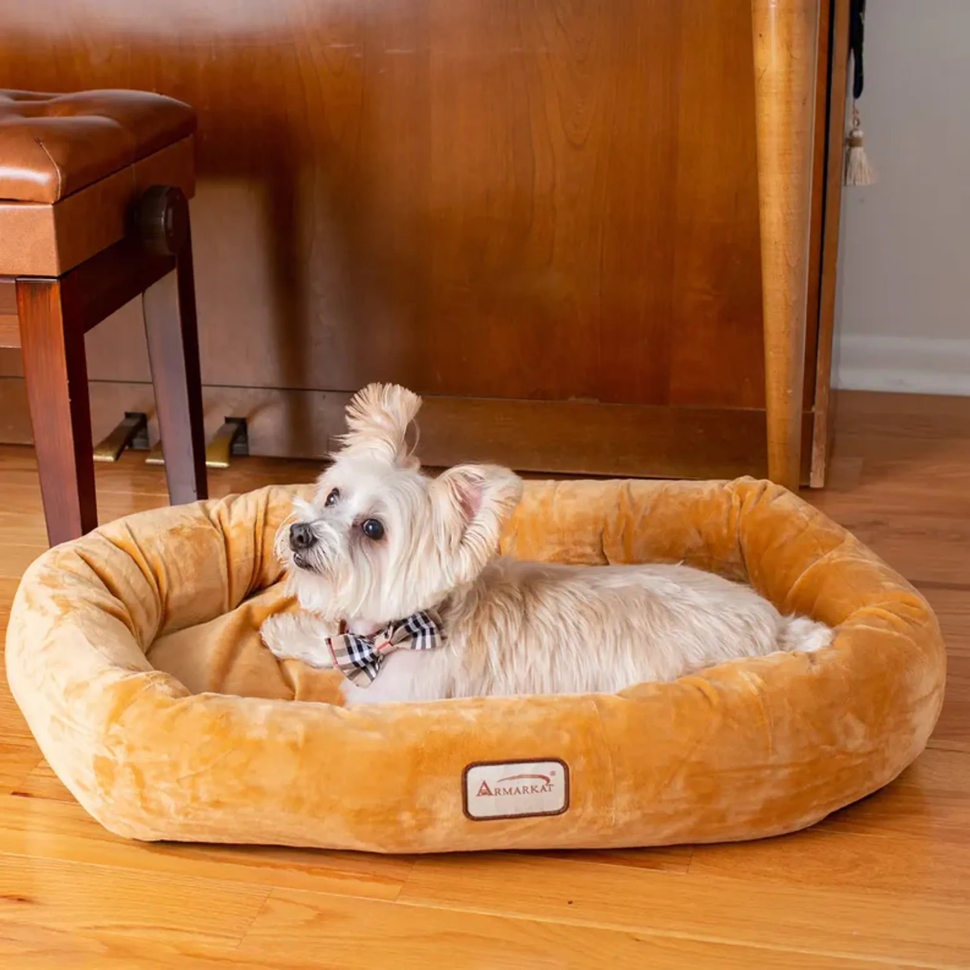 Armarkat Bolstered Pet Bed and Mat, ultra-soft Dog Bed S/M/L by AeroMark