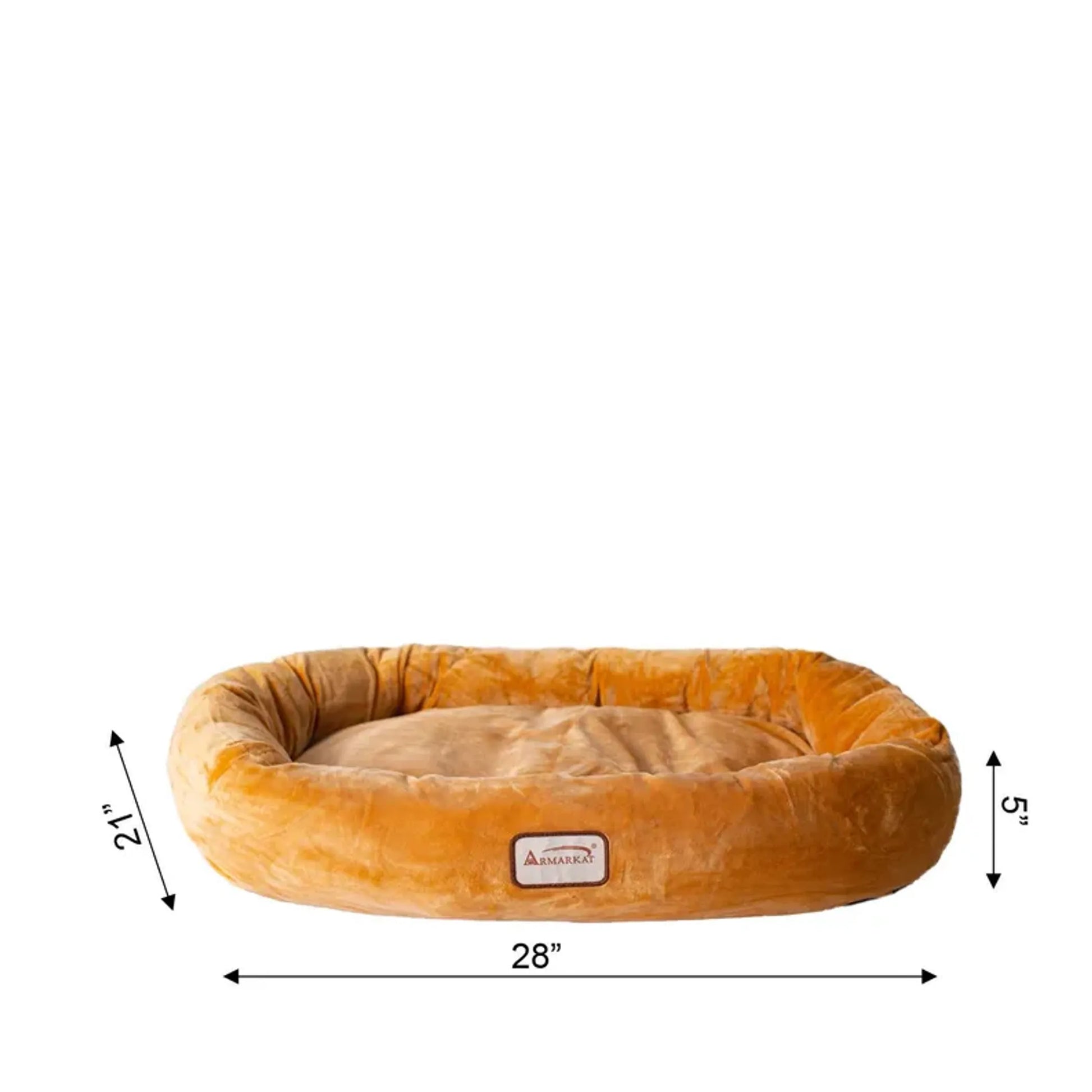 Armarkat Bolstered Pet Bed and Mat, ultra-soft Dog Bed S/M/L by AeroMark