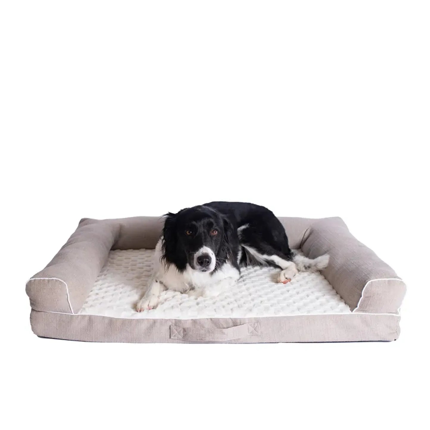 Armarkat D07B Medium Bolstered Pet Bed Cushion W Memory Foam by AeroMark