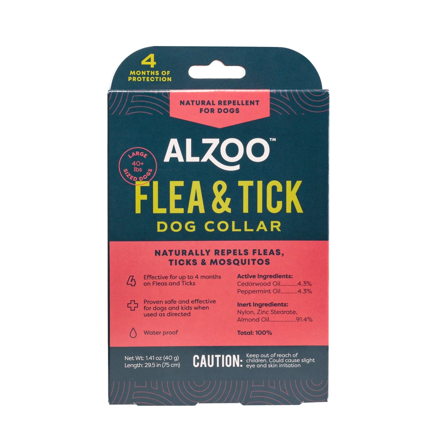 ALZOO Plant-Based Flea & Tick Collar Large Dog by ALZOO