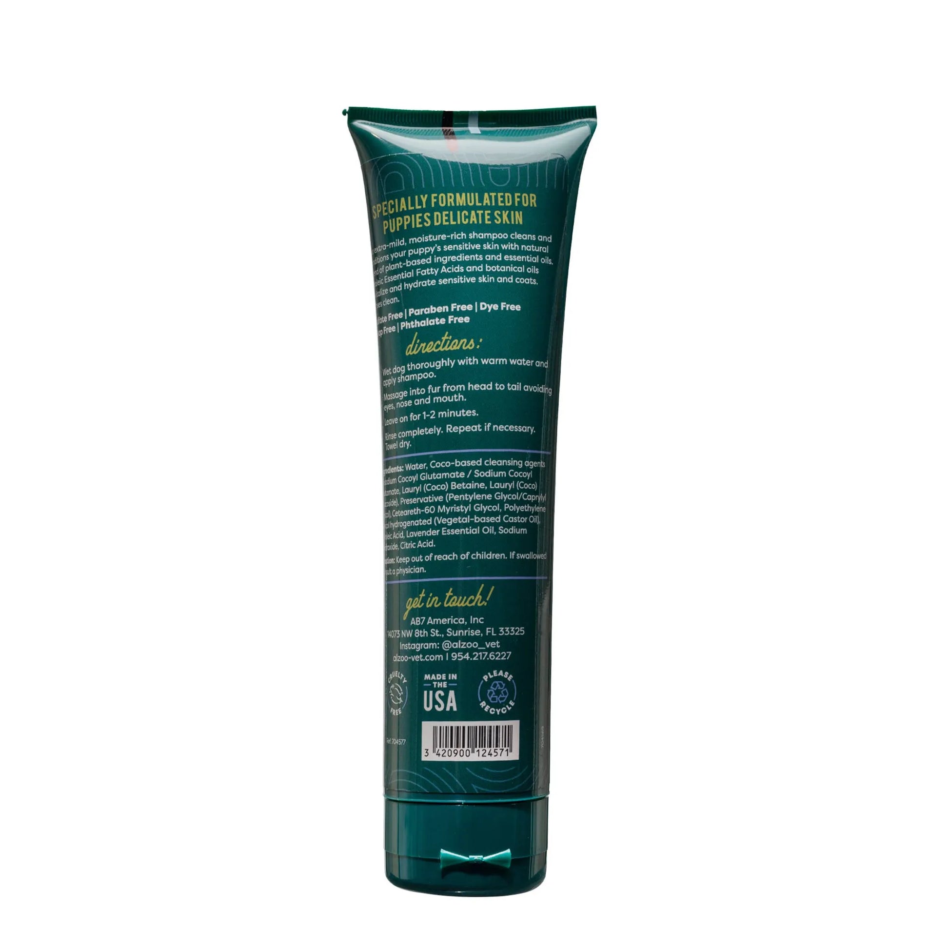 ALZOO Plant-Based Grooming Shampoo for Puppies, 8oz by ALZOO