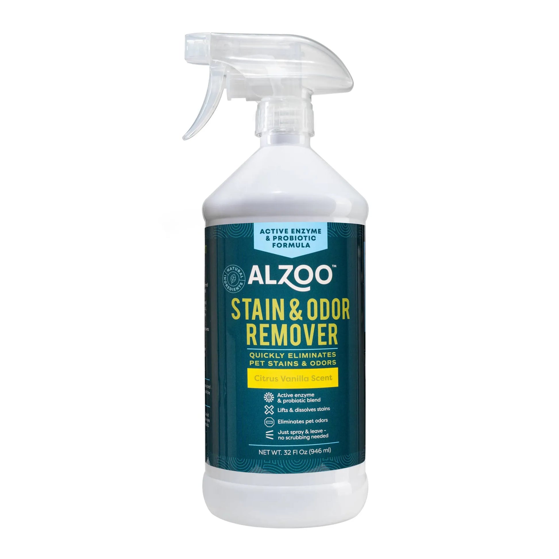 ALZOO Enzyme Stain & Odor Remover Citrus Vanilla, 16oz by ALZOO