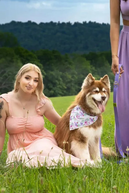 Lavender Garden Waterproof Dog Leash by Aria the Fox