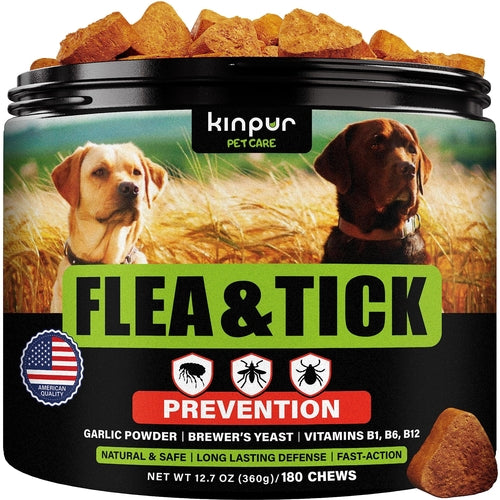 Flea And Tick Prevention Chewables For Dogs No Collars by Titan's Tails & Treats