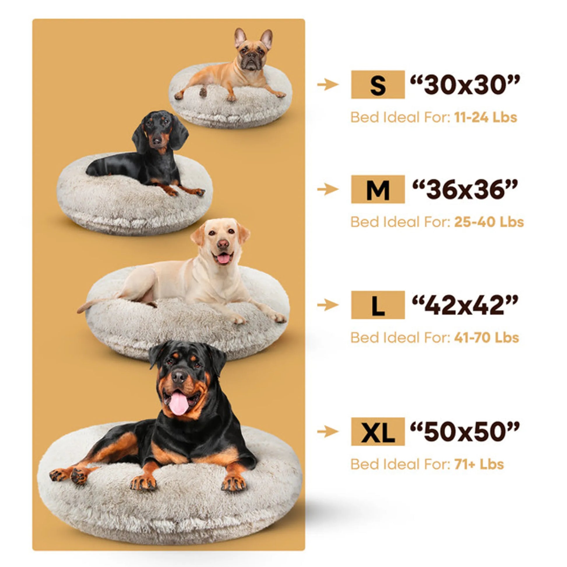 Bagel Bed SM - Blondie by Bessie & Barnie