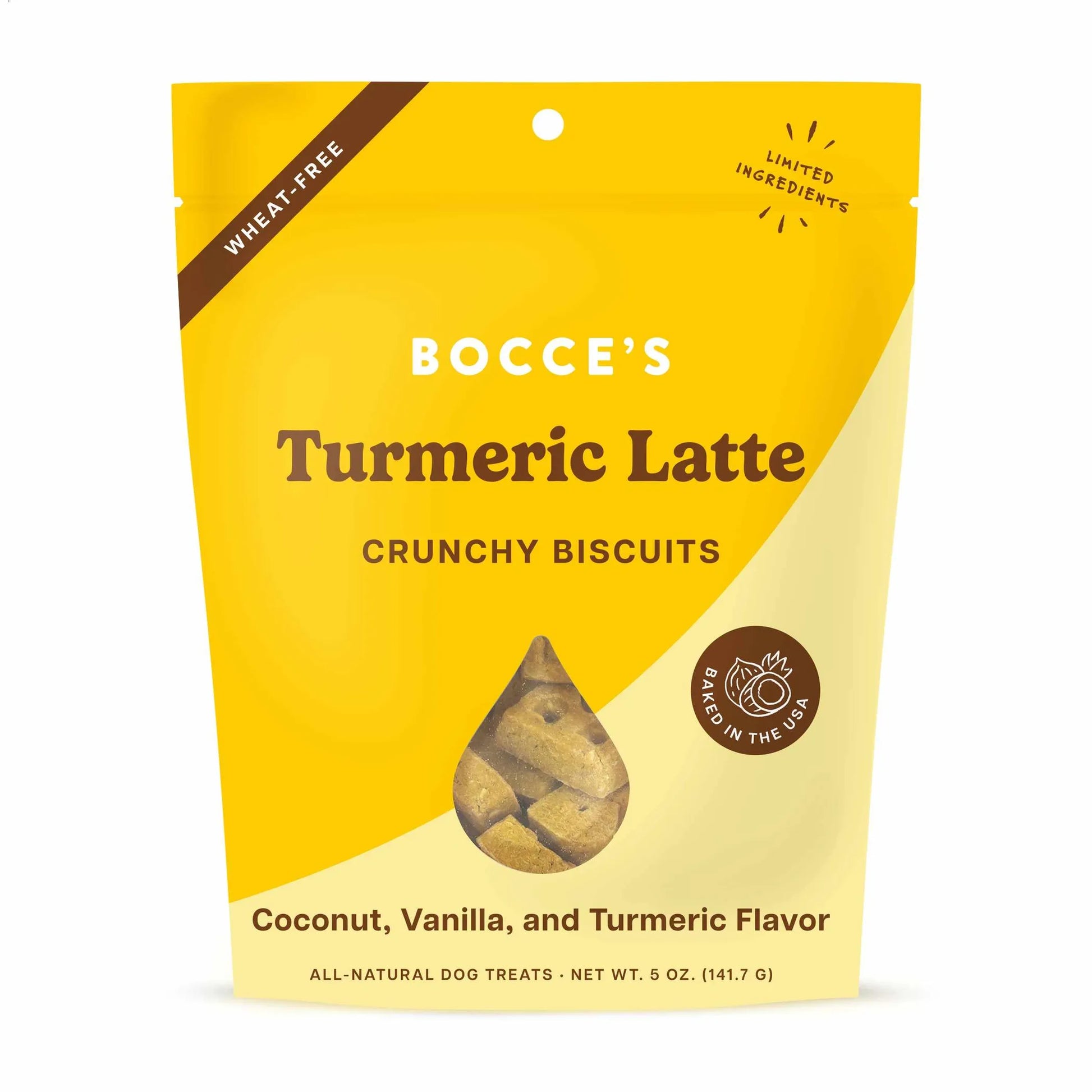 Bocce's Bakery Turmeric Latte Biscuit Dog Treats 5oz by Bocce's Bakery