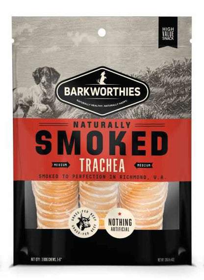 Barkworthies Smoked 6" Trachea 3pk by Barkworthies