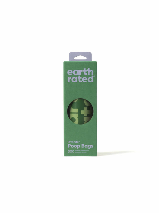 Earth Rated Lavender Poop Bags 300ct on a Large Single Roll by Earth Rated