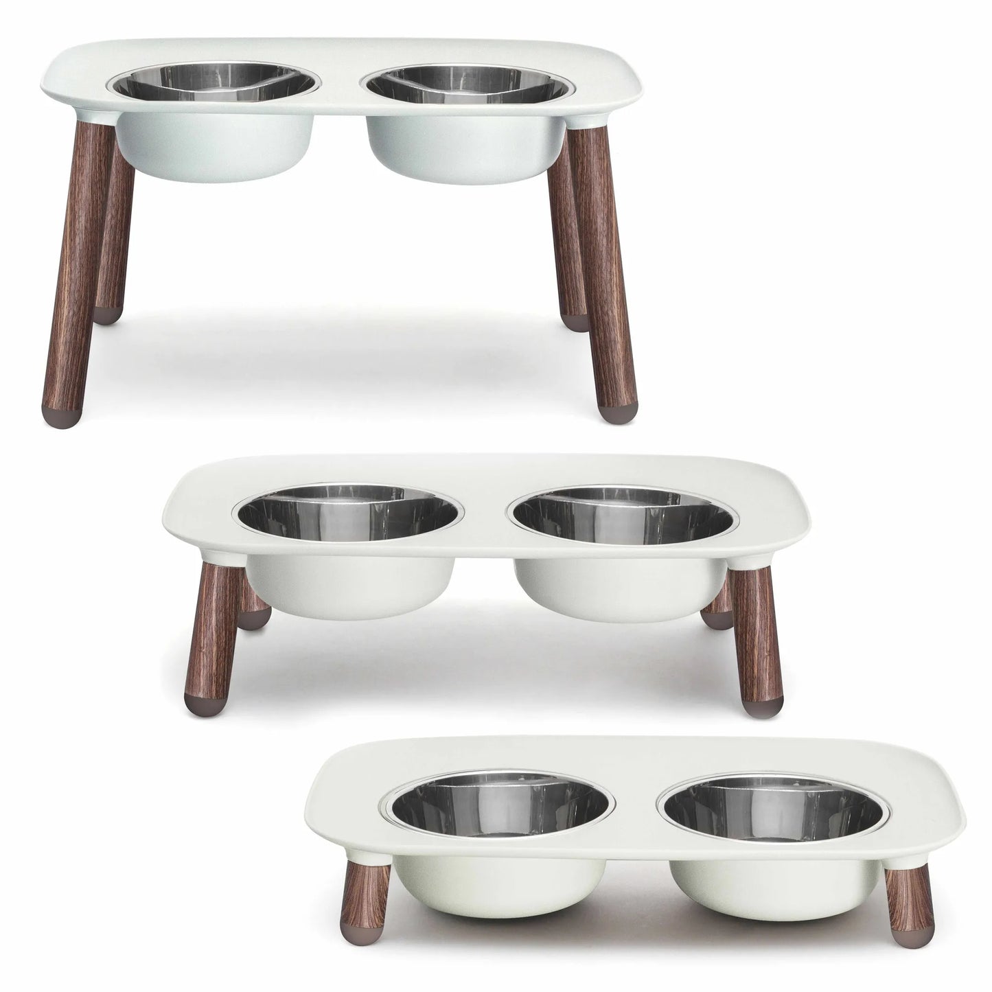 Messy Mutts Adjustable Elevated Double Feeder with Stainless Bowls by Messy Mutts