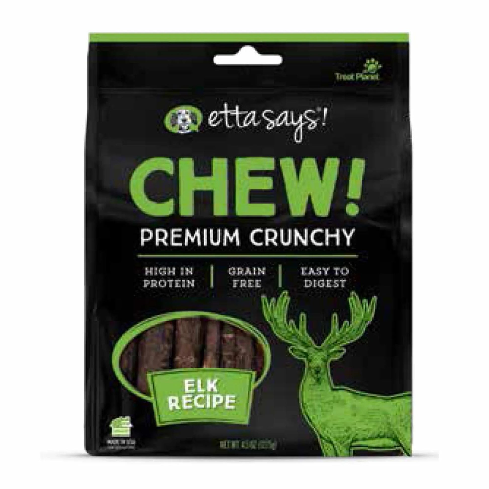 Etta Says! Chew Premium Crunchy Elk Dog Chew 4.5oz by Etta Says!