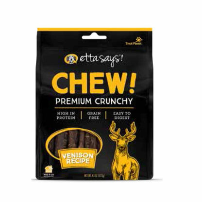Etta Says! Chew Premium Crunchy Venison Dog Chew 4.5oz by Etta Says!