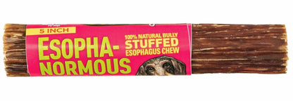 Etta Says! Esopha-normous Bully Stuffed Esophagus Chew 5in 20ct Bag by Etta Says!