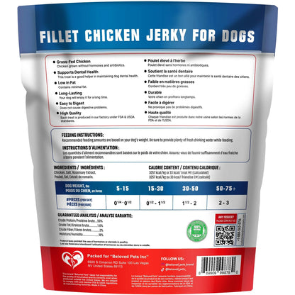 Chicken Jerky Dog Treats by Beloved Pets