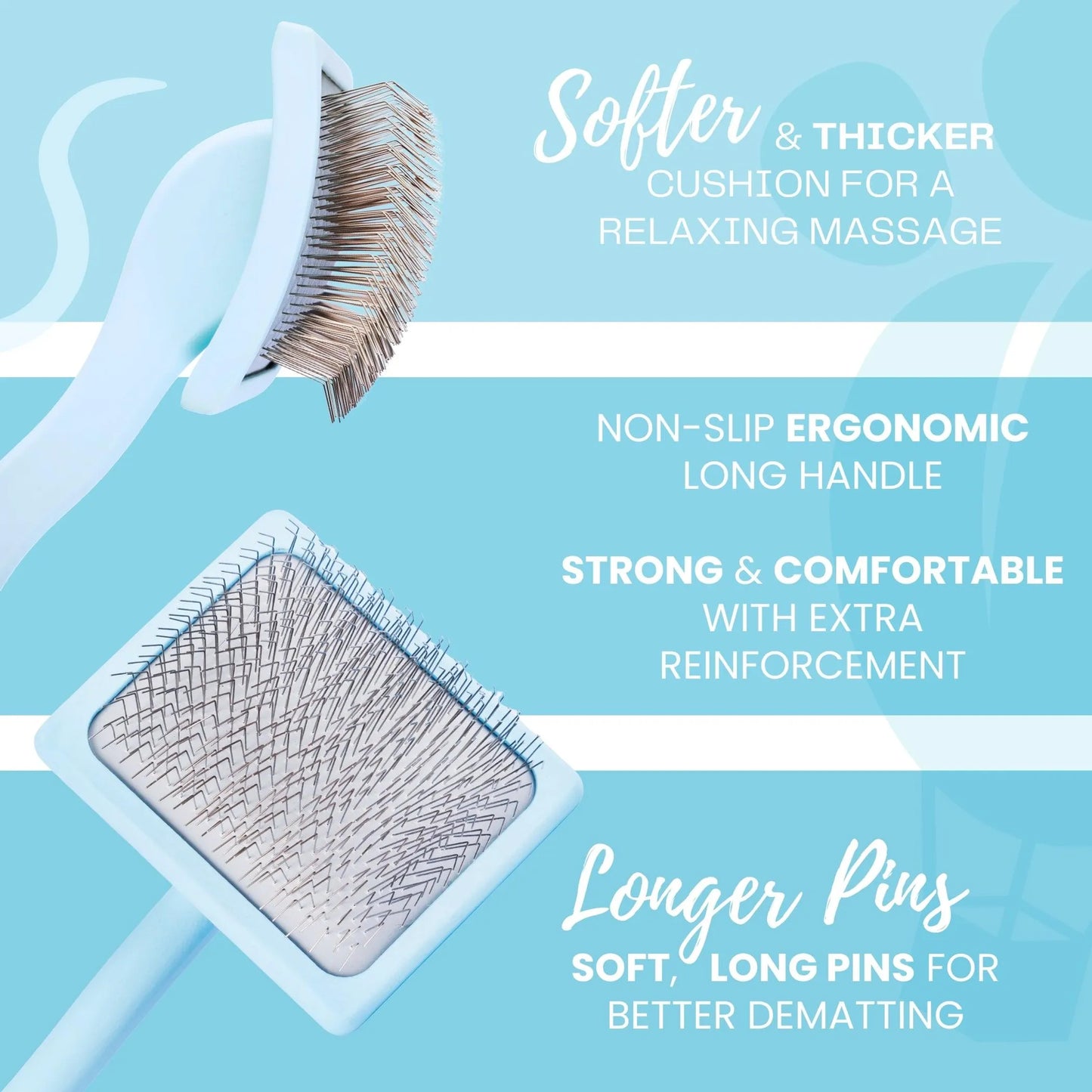 Curved Slicker Brush - Heavy Duty Grooming with Ease