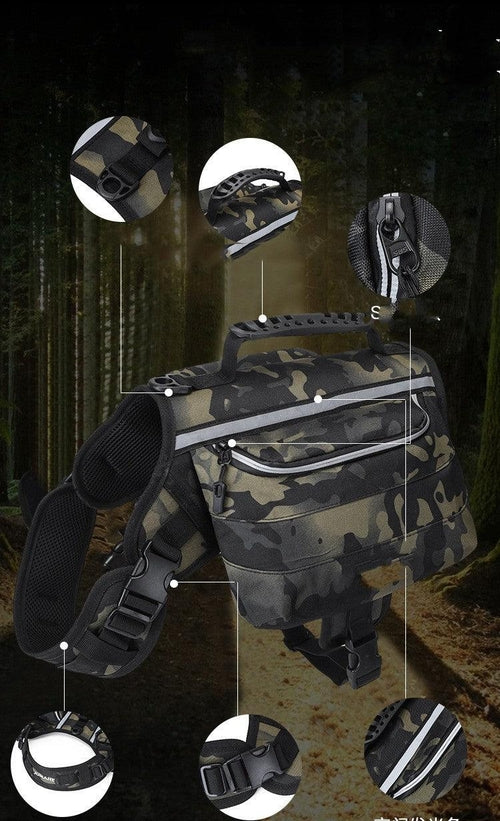 Outdoor Large Dog Backpack For Pets by Titan's Tails & Treats