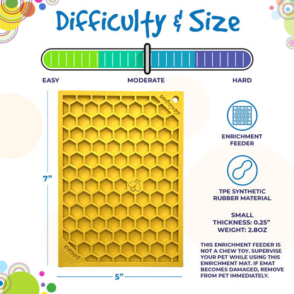 Honeycomb Design Emat Enrichment Lick Mat by SodaPup