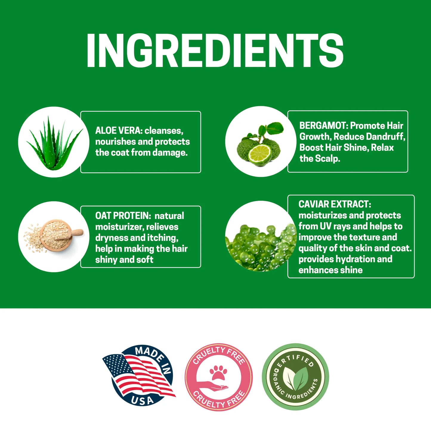 All-Natural Dog Shampoo (5 Treatment Options Available) - Size: 16 OZ | Pack Of: 1 by Romekin USA Corp